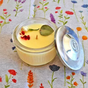 Mini Duftkerze "Merci" mit Deckel