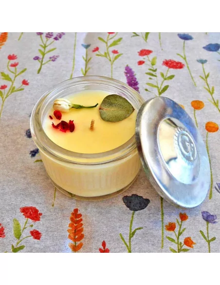 Mini Duftkerze "Merci" mit Deckel