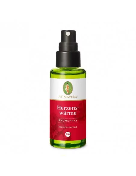 Herzenswärme Raumspray bio | Warmer Raumduft mit Rose & Vanille